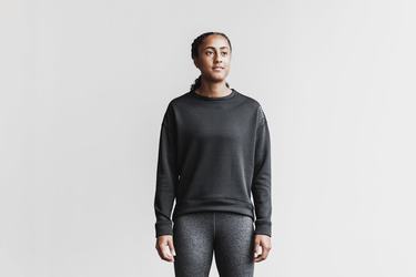 Nobull Performance Crew Women's Sweatshirts Black | Australia (GI8036)